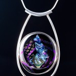 Dichroic Glass and Fine Silver - Cristine Grimm